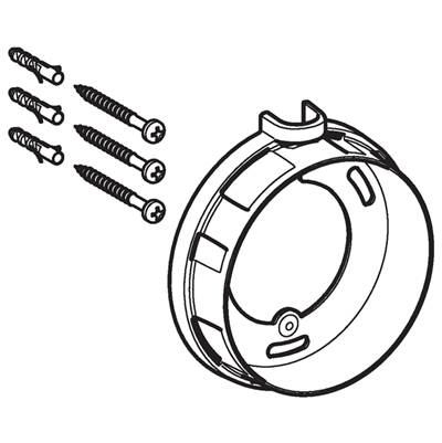 Geberit 242.965.00.1- Fastening ring for Geberit remote flush actuation type 01, exposed actuator | FaucetExpress.ca