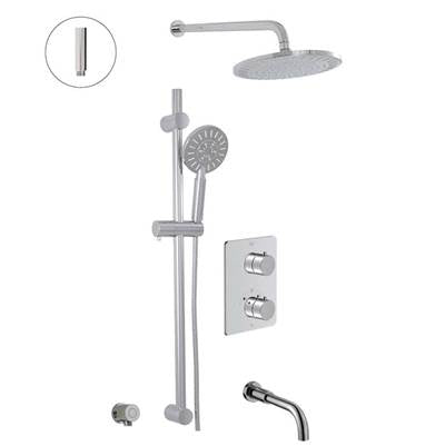 ALT ALT79108341- Via Dante Thermostatic Shower System - 3 Functions - FaucetExpress.ca