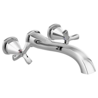 Delta T57766-WL- Wall Mounted Tub Filler Rim 2O | FaucetExpress.ca