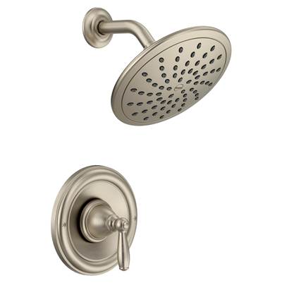 Moen T2252EPBN- Brantford Posi-Temp Rainshower 1-Handle Shower Only Faucet Trim Kit in Brushed Nickel (Valve Not Included)
