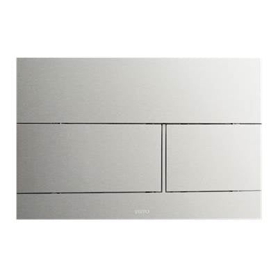 Toto YT980#SS- TOTO Dual Flush Push Button Plate for Select DuoFit In-Wall Tank Unit, Stainless Steel | FaucetExpress.ca