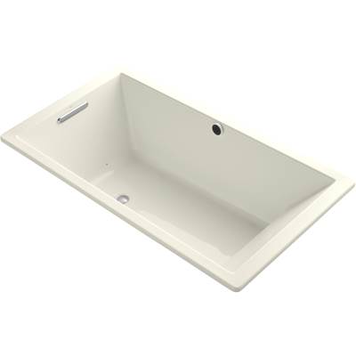 Kohler 1173-GHW-96- Underscore Rectangle 66-in X 36-in Heated Bubblemassage Air Bath With Bask, Reversible Drain | FaucetExpress.ca