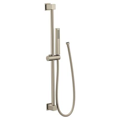 Moen 3988EPBN- One-Function Eco-Performance Handshower with Slide Bar, Brushed Nickel