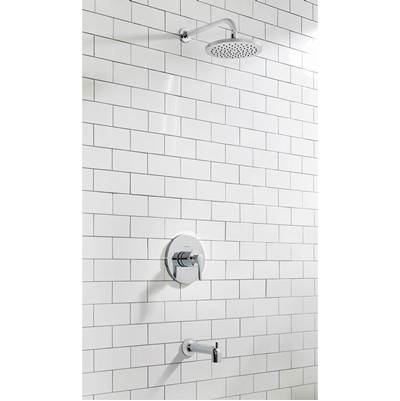 American Standard TU105508.002- Studio S 1.8 Gpm/9.5 L/Min Tub And Shower Trim Kit With Rain Showerhead, Double Ceramic Pressure Balance Cartridge With Lever Handle