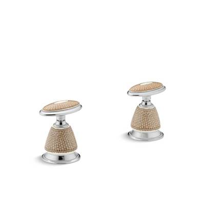 Kohler 264-PH-96- Pheasant Antique ceramic handle insets for bath faucets | FaucetExpress.ca
