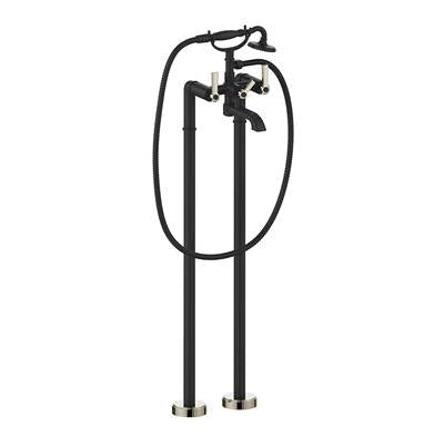 Vogt BF.Z1.2100.PB- Zehn Floor Mount Tub Filler Polished Nickel Matte Black