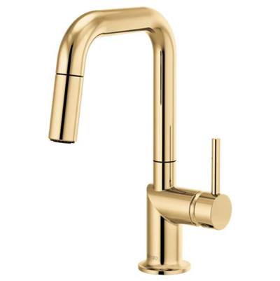Brizo 63965LF-PGLHP- Odin Pull-Down Prep Faucet with Square Spout - Handle Not Included