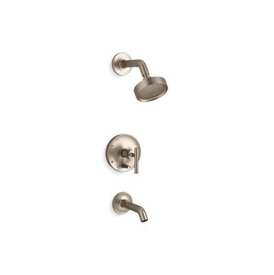 Kohler T14420-4G-BV- Purist® Rite-Temp® bath and shower trim with lever handle and 1.75 gpm showerhead | FaucetExpress.ca