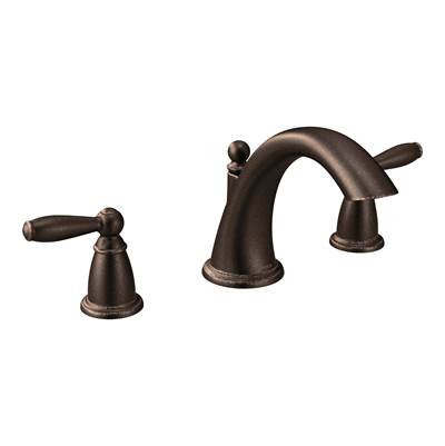 Moen T4943ORB- Brantford 2-Handle Deck-Mount Roman Tub Faucet Trim Kit in Oil Rubbed Bronze (Valve Not Included)