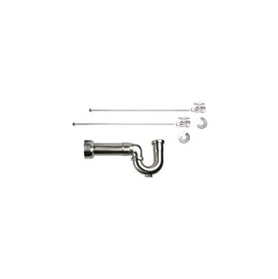 Mountain Plumbing MT410MASS-NL- Straight Valve Lavatory Kit/New England - O Handle