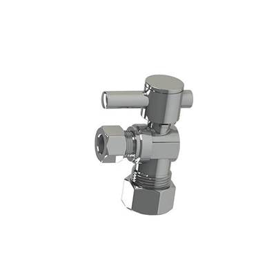 Lavatory Supply Kit - Brass Cross Handle with 1/4 Turn Ball Valve  (MT621-NL) - Angle, No Trap - Mountain Plumbing Products