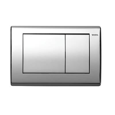 Toto YT820#SS- Convex Push Plate - In Wall Ta Nk Sys - Brush Stainless Steel | FaucetExpress.ca