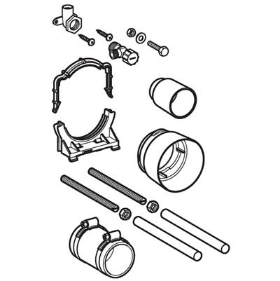 Geberit 242.314.00.1- Installation accessories for Geberit Duofix element for wall-hung WC, with Sigma concealed cistern 12 cm | FaucetExpress.ca