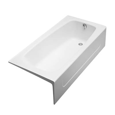 Toto FBY1715RP#01- R-Hand Cast Iron Bathtub 66'' X 32'' X 16-5/16'' --Cotton | FaucetExpress.ca