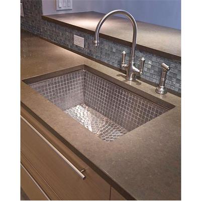 Linkasink V031 - Undermount Kitchen Sink w/ Stainless Steel Mosaic Tile Interior
