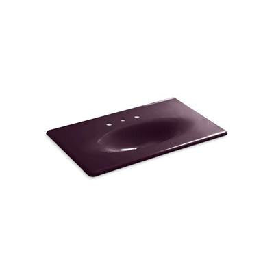 Kohler 3051-8-PLM- Iron/Impressions® 37'' vanity-top bathroom sink with 8'' widespread faucet holes | FaucetExpress.ca