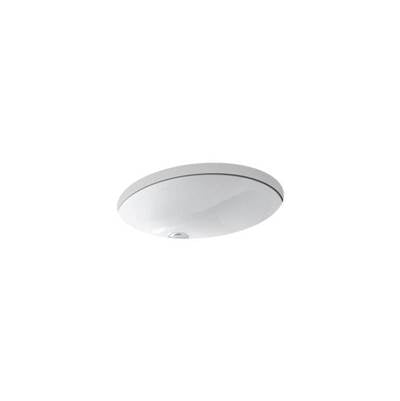 Kohler 2210-0- Caxton® Oval 17'' x 14'' Undermount bathroom sink with overflow | FaucetExpress.ca