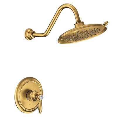 Moen UTS232102EPBG- Weymouth M-Core 2-Series Eco Performance 1-Handle Shower Trim Kit In Brushed Gold (Valve Sold Separately)