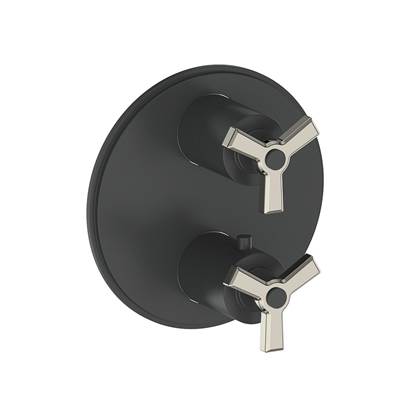 Vogt VT.Z3.320.PB- Zehn 3-Way Thermostatic Valve and Trim Polished Nickel Matte Black