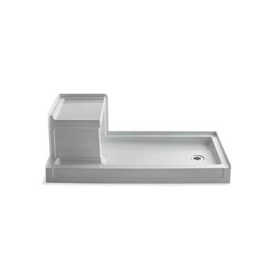 Kohler 1976-95- Tresham® 60'' x 32'' Single threshold right-hand drain shower base with integral left-hand seat | FaucetExpress.ca