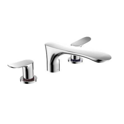Toto TBG01201U#CP- TOTO GO Two-Handle Deck-Mount Roman Tub Filler Trim, Polished Chrome | FaucetExpress.ca
