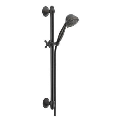 Delta 51708-RB- Euro Style 5 Spray Hs, 29'' Vic Adj Wall Bar, 60'' Ext Hose | FaucetExpress.ca