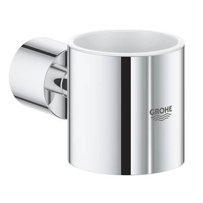 Grohe 40304003- ATRIO NEW GLASS HOLDER - CHROME | FaucetExpress.ca