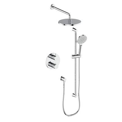 Vogt SET.OR.220.220.CC- 2-Way Thermostatic Set - 10' Rainhead and Handheld Chrome