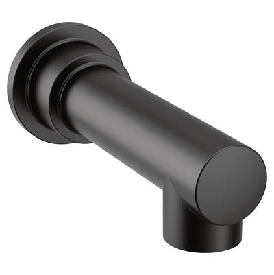 Moen 195827BL- 193371BL Align Non-Diverter 1/2-Inch Slip-Fit Tub Spout, Matte Black - FaucetExpress.ca