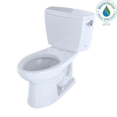Toto CST744ERB#01- Ecodrake Elong Bowl & Bolt Tank W/ Rh Trip Lever -Cotton | FaucetExpress.ca
