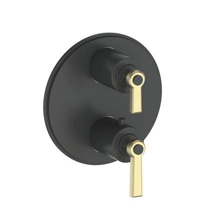 Vogt VT.Z1.320.GB- Zehn 3-Way Thermostatic Valve and Trim Matte Gold Matte Black