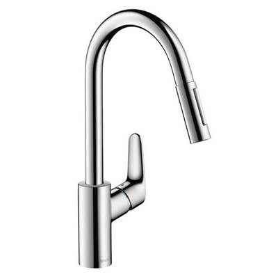 Hansgrohe 4506001- HG Focus Higharc Prep Kitchen W/Pulldown - FaucetExpress.ca