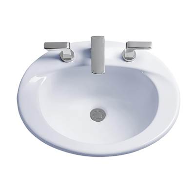 Toto LT511.8G#11- Supreme 8'' Ctr Self Rim Ct Lav Colonial White | FaucetExpress.ca