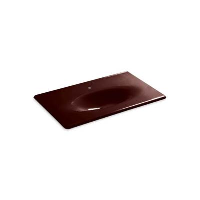 Kohler 3051-1-PLM- Iron/Impressions® 37'' vanity-top bathroom sink with single faucet hole | FaucetExpress.ca