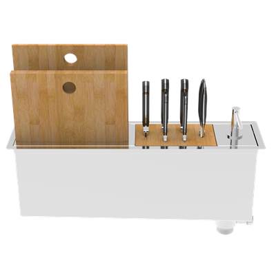 Zomodo PSC600K- Panama Slim, Sml Chef Prep Station - Inset, 18ga - FaucetExpress.ca