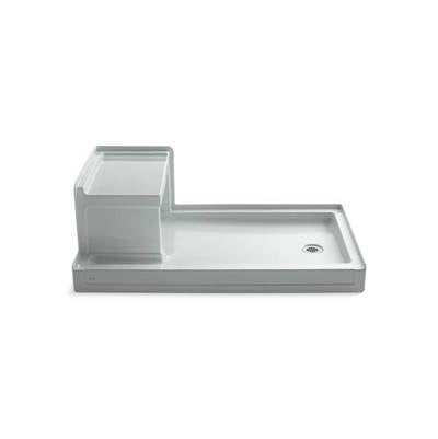 Kohler 1978-95- Tresham® 60'' x 36'' Single threshold right-hand drain shower base with integral left-hand seat | FaucetExpress.ca
