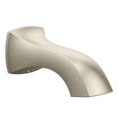 Moen 191956BN- Voss Replacement Tub Non-Diverter Spout 1/2-Inch Slip Fit Connection, Brushed Nickel