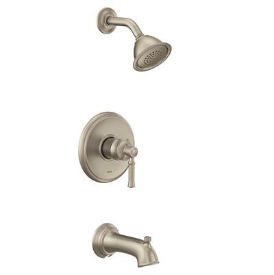 Moen UT2183EPBN- Dartmoor M-Core 2-Series Eco Performance 1-Handle Tub And Shower Trim Kit In Brushed Nickel (Valve Sold Separately)
