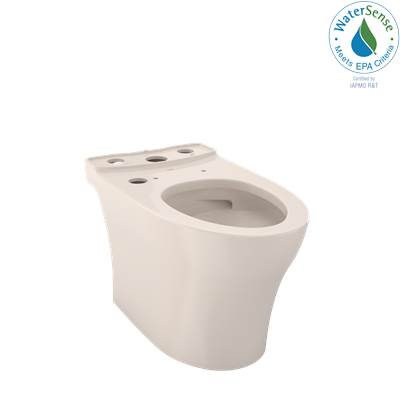 Toto CT446CEFGNT40#12- Toto Aquia Iv Elongated Universal Height Skirted Toilet Bowl With Cefiontect Washlet+ Ready Sedona Beige