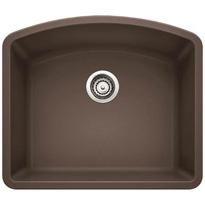 Blanco 400367- DIAMOND U 1 Undermount Sink, SILGRANIT®, Café | FaucetExpress.ca