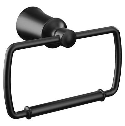 Moen YB2186BL- Dartmoor Matte Black Towel Ring