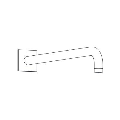 Aqualem WR1602-BRG- 16'' Wall-mounted Shower Arm - FaucetExpress.ca