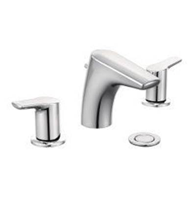 Moen T6820- Chrome two-handle low arc bathroom faucet