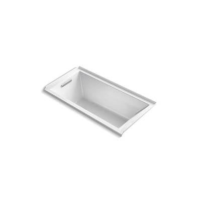 Kohler 1121-L-0- Underscore® Rectangle 60'' x 30'' alcove bath with integral flange and left-hand drain | FaucetExpress.ca