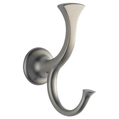 Brizo 69935-BN- Double Robe Hook Bn | FaucetExpress.ca