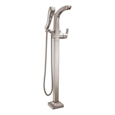 Delta T4752-SSFL- Floor Mount Tub Filler With Handshower | FaucetExpress.ca