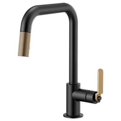 Brizo 63054LF-BLGL- Square Spout Pull-Down, Industrial Handle | FaucetExpress.ca