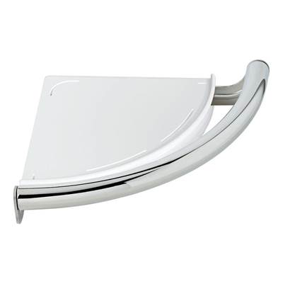 Delta 41516- Contemporary Corner Shelf W/Assist Bar - Ch | FaucetExpress.ca