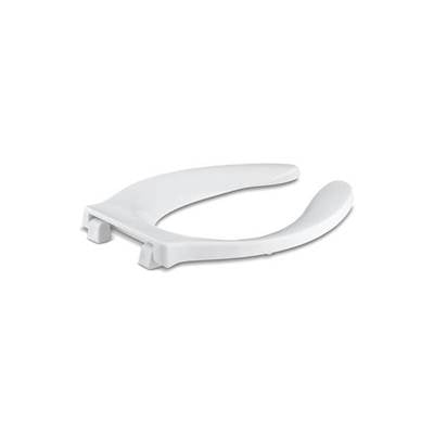 Kohler 4731-SC-0- Stronghold® Elongated toilet seat with integrated handle and self-sustaining check hinge | FaucetExpress.ca