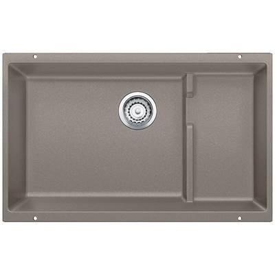 Blanco 401481- PRECIS Cascade Undermount Kitchen Sink, SILGRANIT®, Truffle | FaucetExpress.ca